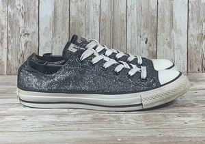 black glitter converse