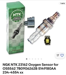NGK NTK 23162 Oxygen Sensor for OS5562 7B0906262B 5149180AA 234-4554 xx - Bild 1 von 1