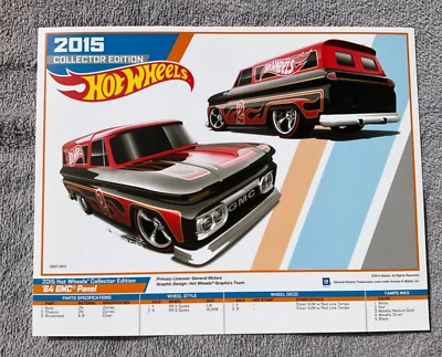 Hot Wheels 64 GMC Panel 2015 Kmart signo hoja electrónica edición coleccionista Foto 1 de 4