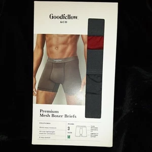 Men's Premium Mesh 3 Pack Boxer Briefs Goodfellow & Co Size Medium BNIB - Picture 1 of 2