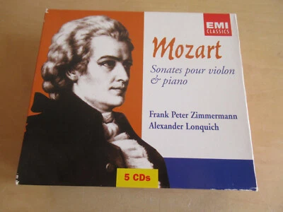 Mozart-Sonaten für Violine & Piano-Zimmermann & Lonquich-5er Emi CD Box-CD´s NM - Bild 1 von 4
