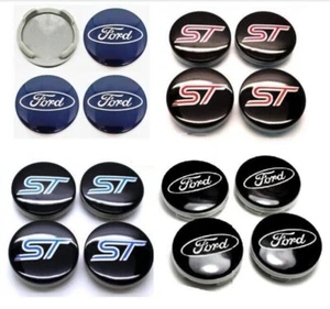 4PCS 54mm Alufelge Nabendeckel für Ford ST - Nabenkappen Felgendeckel Radkappen - Picture 1 of 17