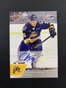 2022-23 UPPER DECK CHL AUTOGRAPHS CHRISTIAN KYROU #7
