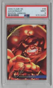 1995 Flair '95 Marvel Annual #48 Juggernaut - PSA 9 MINT - Picture 1 of 2