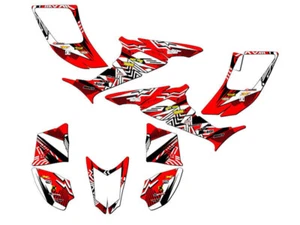 2006-2019 TRX 90 MAYHEM Red Senge Graphics Kit Compatible with Honda - Picture 1 of 7