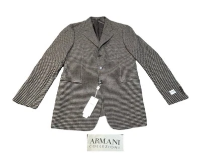 Armani Collezioni Brown Blazer 42R Three Button Sport Coat Dual Vent Jacket NEW - Image 1 of 4