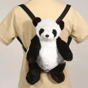 Fiesta Niños Peluche ZOO Animal Salvaje Panda 16" Mochila Bolso de Viaje Juguete NUEVO - Imagen 1 de 6