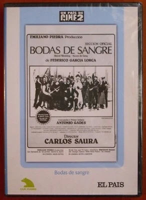 Bodas de Sangre [DVD] EL PAÍS, Carlos Saura,Antonio Gades,Cristina Hiyos ¡NUEVO! - Imagen 1 de 2