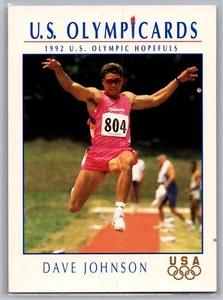 1992 Impel U.S. Olympicards #HP5 Dave Johnson USA Track and Field Olympics Card - Picture 1 of 2