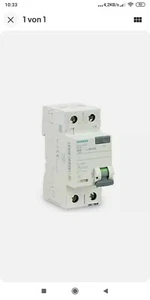 Siemens IS 5SV3312-6 230V 25A Fehlerstromschutzschalter - Bild 1 von 1