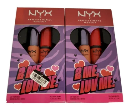 NYX Professional Makeup  2 Me Luv Me Lip Gloss LOT OF 2 - Image 1 of 4
