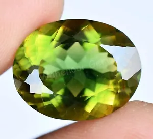 Piedra preciosa suelta ovalada natural bicolor de 12,00 quilates rara certificada - Imagen 1 de 7