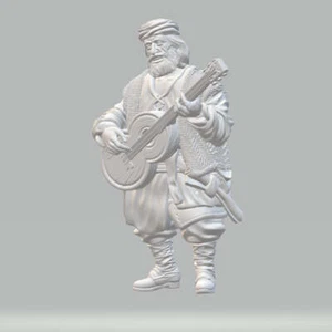 Willowbrook - WB1016 - Male Musician - 28mm - Resin - w/o Base - Picture 1 of 1