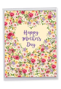 1 Big Mother's Day Greeting Card - Heartfelt Wishes - NobleWorks - Picture 1 of 6