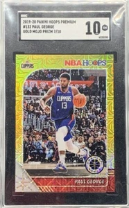 2019 2020 SGC 10 GEM 💎 MINT HOOPS PREMIUM PAUL GEORGE GOLD MOJO PRIZM SSP /10 - Bild 1 von 2