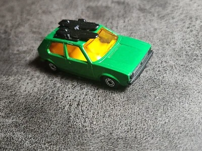 Vintage Matchbox 1976 Green Superfast no. 7 VW Golf With Surfboards. Great Cond. - Image 1 of 4