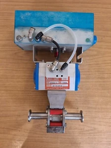 S/Steel PN 100 5/8" Ball Valve With Meca Inox 2GTX052S Actuator & LEF Controller - Picture 1 of 9