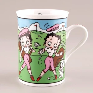 *BETTY BOOP Feinporzellan Sammler Kaffee/Tee Becher BETTY ON THE LINKS - Bild 1 von 6