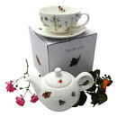 Teekanne Annabel Langrish Tee fr 1 Tasse Untertasse Schmetterlinge 700 ml...