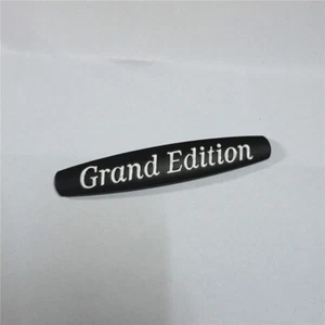 1PC Grand Edition Black Metal Decal Emblem Badge Sticker Car Motors Engine Coupe - Picture 1 of 7