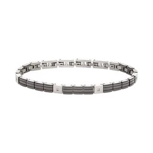 Bracciale Uomo BREIL CERAMIC BRICK TJ3270 Acciaio Inossidabile Ceramica Nero - Foto 1 di 1