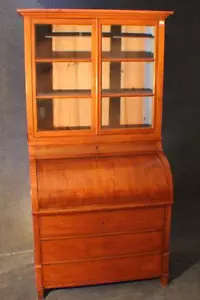 Secretario Biedermeier oficina cilíndrica alrededor de 1810/30 accesorio 119x65x222 roble *2400 - Imagen 1 de 12