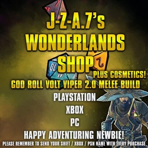 PS/XBOX/PC Tiny Tina's Wonderlands VOLT VIPER 2.0 BUILD ASCENDED GOD *MOXSY* - Bild 1 von 7