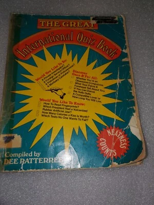 The Great International Quiz Book Copyright 1978 - Image 1 of 4