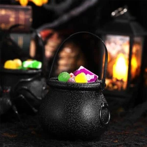10pcs 5x7cm Halloween Candy Bucket Witch'S Cauldron Trick Or Treat Candy Pail - Picture 1 of 11