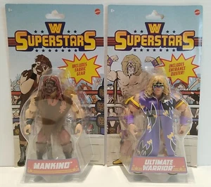 WWE Mattel Superstars Serie 3 MANKIND Serie 2 Ultimate Warrior Retro Neu - Bild 1 von 7