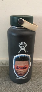 Genuine Hydro Flask Grey Gray Thermo Steel Water Bottle 32oz Used Brodie - Picture 1 of 4