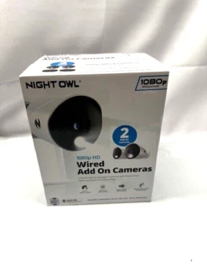 Night Owl Full HD com fio interno/externo CAM-2PK-DP2LSA*Novo - Imagem 1 de 4