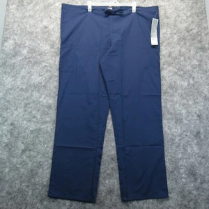 Scrub Zone By Landau Pants Womens Large Blue Pull On Drawstring Waist Pockets - Picture 1 of 22