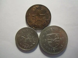 1967 GHANA COINS - Picture 1 of 2