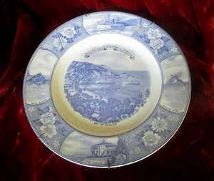 VINTAGE C.1930 CATALINA ISLAND PICTORIAL PLATE BY CROWN DUCAL - ENGLAND - Picture 1 of 9