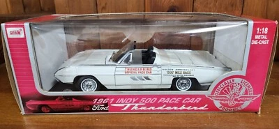 Anson 1961 Indy 500 Pace Car Thunderbird 1:18 New White 30368 - Image 1 of 4