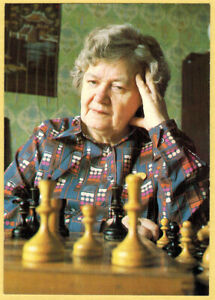 Russian postcard Chess match World Champion O.Rubtsova vs.A.Ivanova