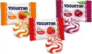 Ukrainian Sweets ROSHEN Lollipop Caramel Candy "Yogurtini" with Yogurt 200g 7oz - Picture 1 of 1