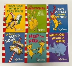 Lot 6 DR SEUSS STORY AND BEGINNER BOOKS All Seuss Paperback Set - Picture 1 of 3