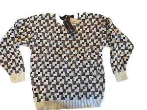 Vintage 80's/90's Men's Crossing Sweater NOS With Tags 100% Cotton Made In USA - Picture 1 of 10