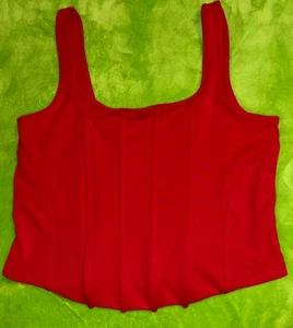 Express Women’s Body Contour Stretchy Crop Size L Chest 32” Length 12” - Picture 1 of 5
