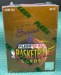 Fleer '92-93 NBA Basketball Cards Series 2 Box MINT Jordan, Pippen, Shaq RC NEW - Picture 1 of 9