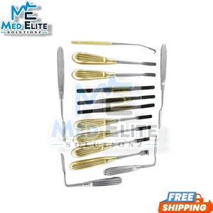 Facelift Plastische Chirurgie Endoskopisches Augenbrauenlifting Nasenraspel Instrumente 15 Stk. - Bild 1 von 3
