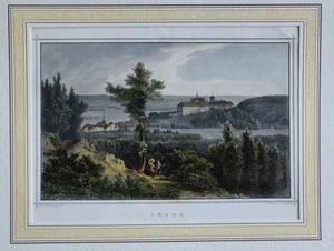 Iburg echter alter wunderschön kolorierter Stahlstich 1844 - Picture 1 of 1