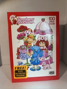 Strawberry Shortcake Rose Kunst Marke 100 Stück Puzzle Vintage 1992 ~ 11” x 16” - Bild 1 von 8