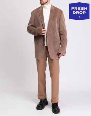 RRP €500 EDUARD DRESSLER Corduroy Blazer Jacket Size XXL Cashmere Blend Shaped - Image 1 of 4