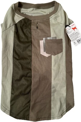 NUEVA Camiseta Reddy Dog Patrón Bloque Vertical Color Olivo XL NUEVA CON ETIQUETAS Foto 1 de 4