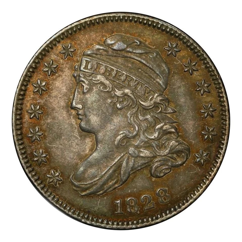 1828 Capped Bust Dime PCGS AU-55 Small Date - Image 1 of 4