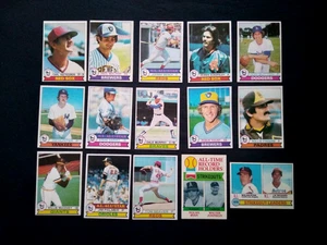 1979 Topps Ryan Murphy Yount Bench Hunter Seaver McCovey Baseball Lot 15 Nice - Picture 1 of 7