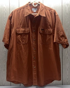 Camisa Carhartt Para Hombre Manga Corta Botón Frontal 100% Algodón Color Óxido Talla XL - Imagen 1 de 8